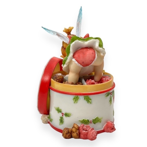 Enesco My Little Kitchen Fairies  GG Santiago Popcorn Tin Fairie 2007 Holly - Picture 5 of 7